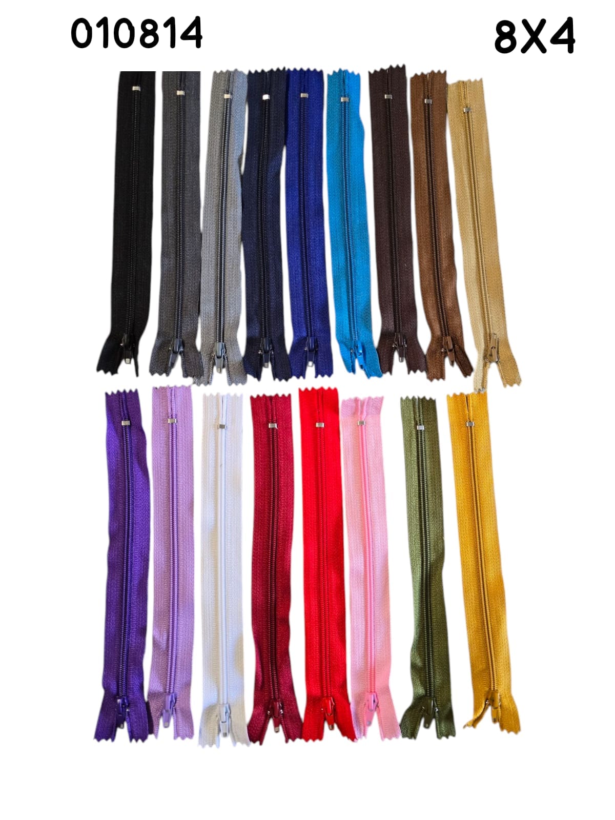 Zipper Sencillo 8X4 (Und)