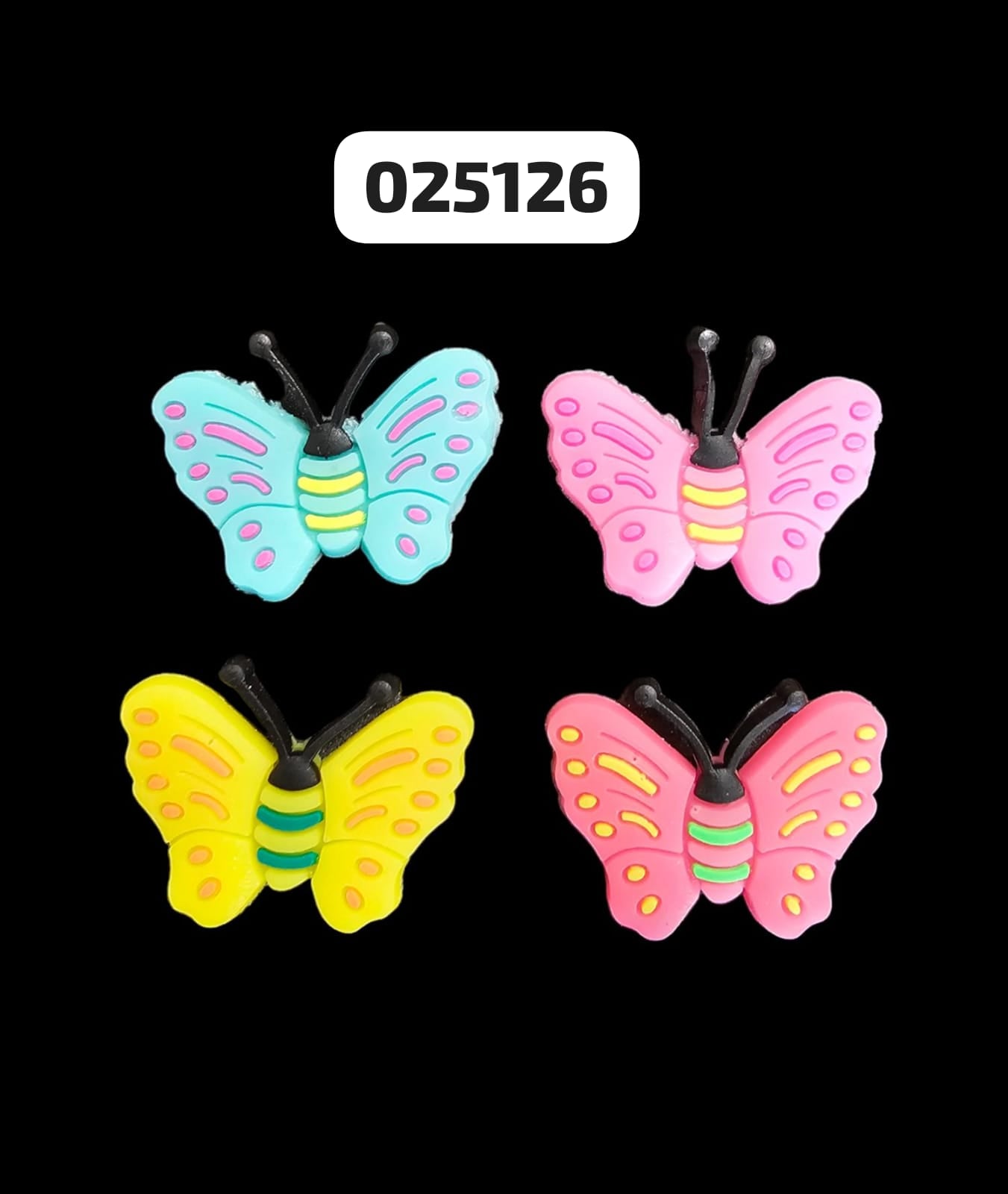 Mariposa De Goma 23mm (16Und)