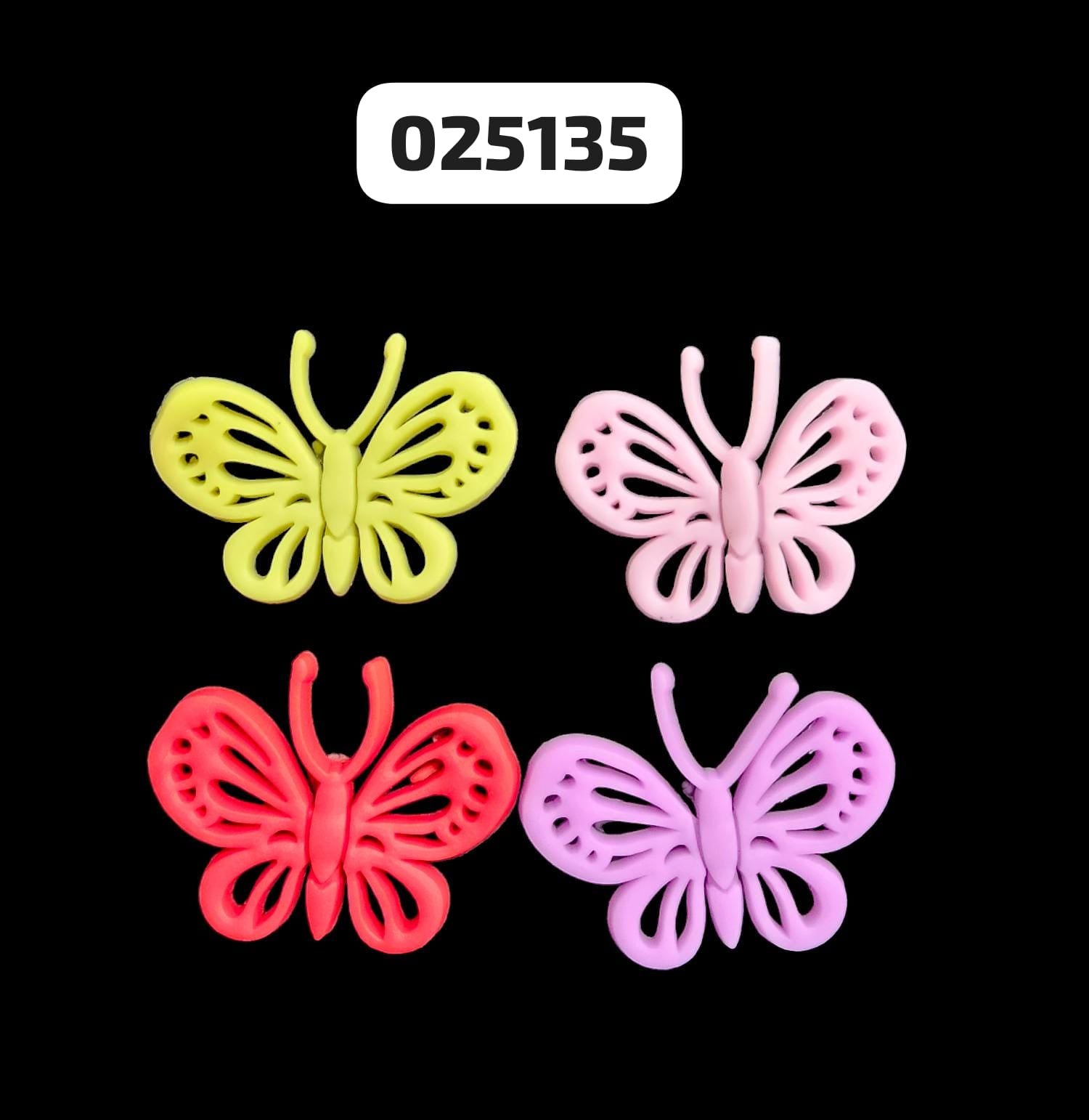 Mariposa De Goma 23mm (16Und)