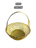 Canastita Dorada Plástica 25X10.5 (Und)