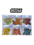 Mariposa Papel Orilla Dorada (12Pcs)