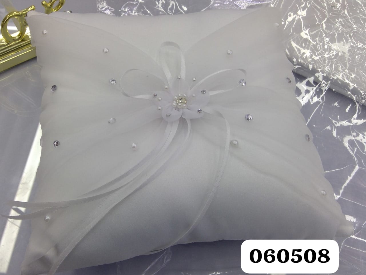 Cojín Con Organza (Und)