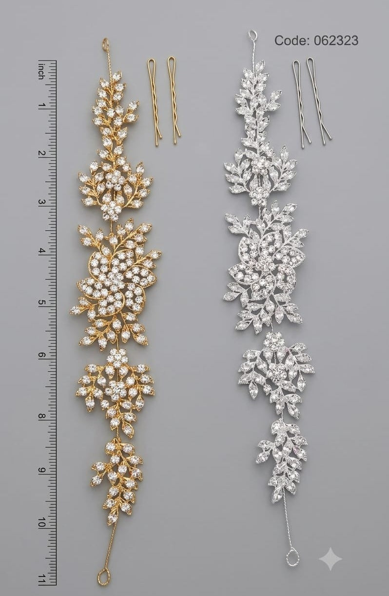 Tocado de Flores con Diamantes (Und)