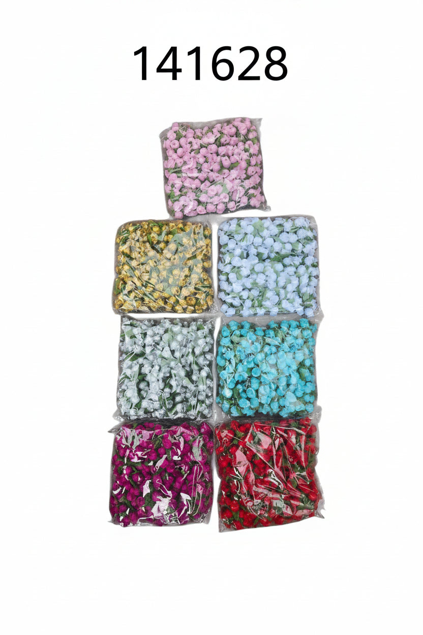 Flor Organza Botón (Und)