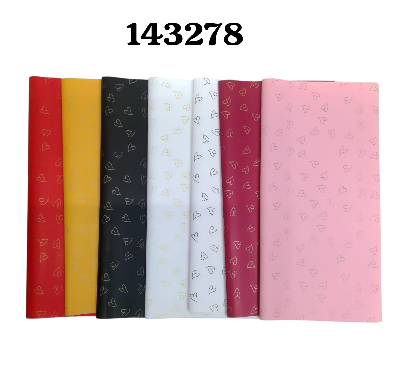 Papel Floral De Corazón (Paq)