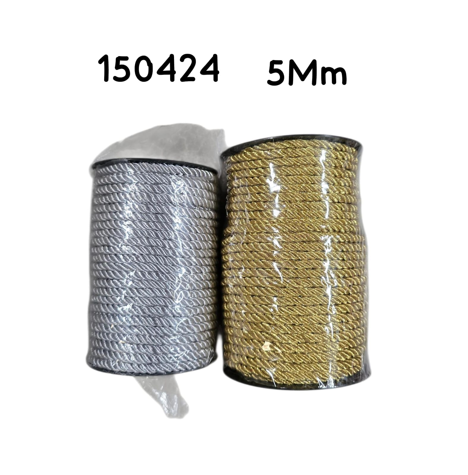 Cordón Delgado 5mm Metalico (Yrd)