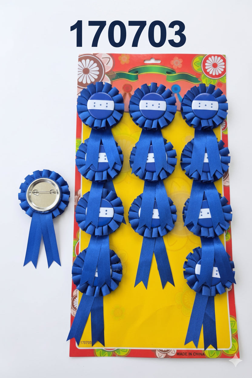 Escarapela Nacional Con Broche De La Bandera (Und)