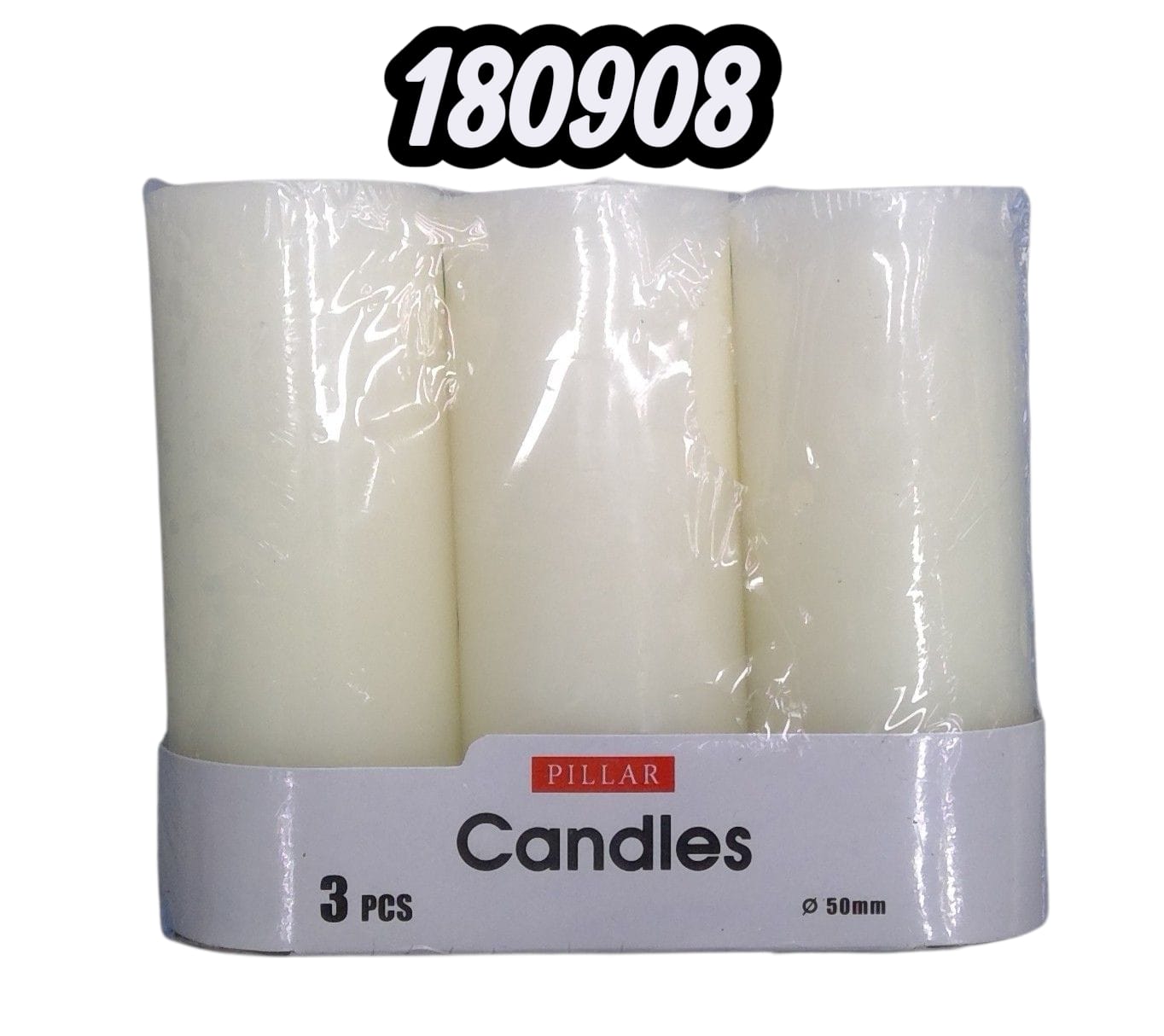 Vela Pillar 3Pcs (Paq)