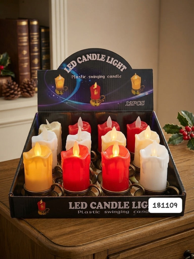 Candelabro Antiguo Con Vela (Und)
