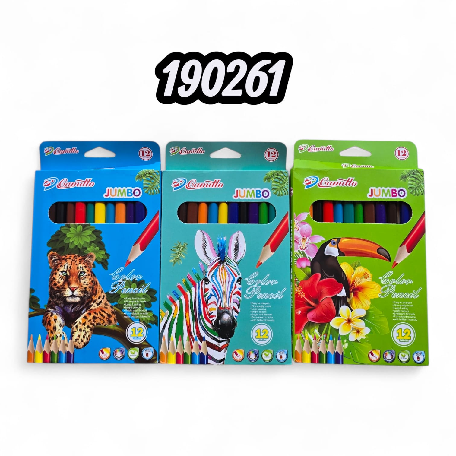 Colores Jumbo Triangulares 12Und (Paq)