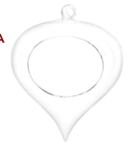 Adorno de Vidrio 5 1/2" (Und)