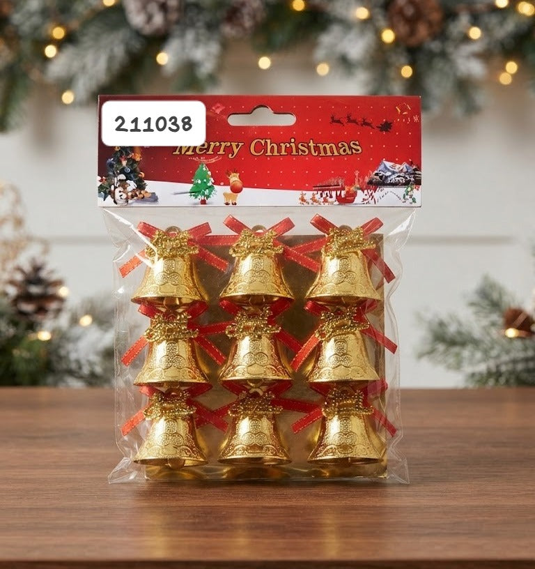 Campana Merry Christmas 2.5cm 9Pcs (Paq)