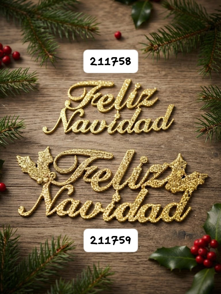 Rótulo Feliz Navidad (Und)