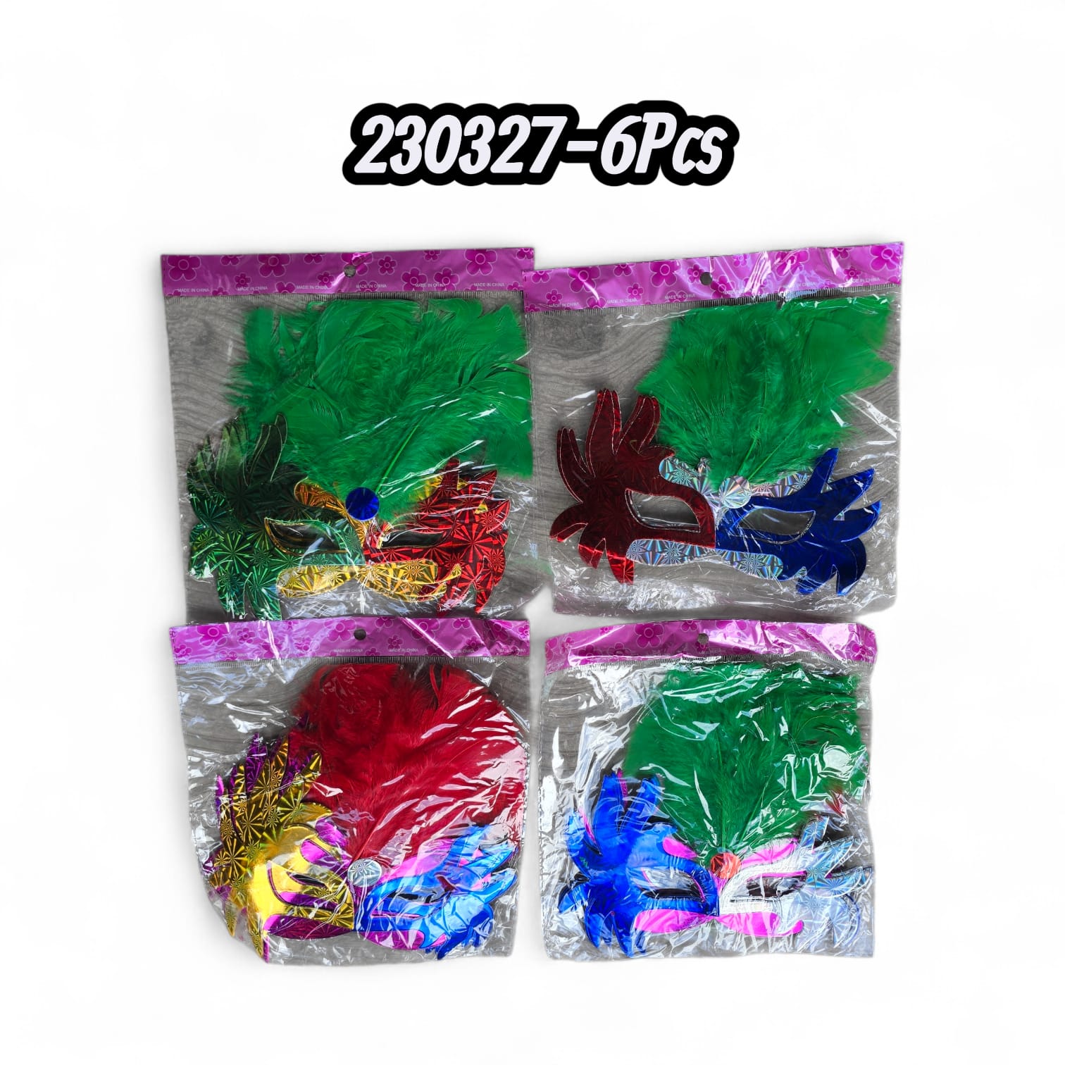 Antifaz Mix Color (6Pcs)
