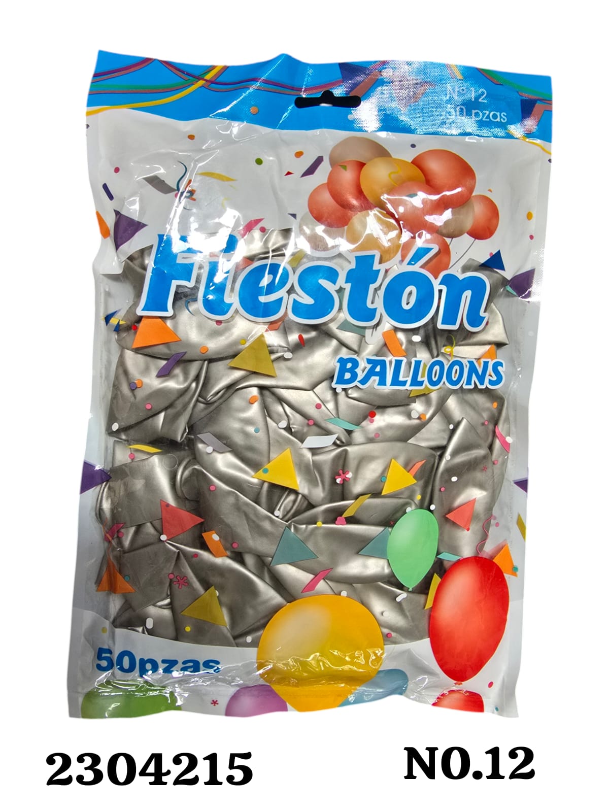 Globo Fiestón #12 Metálico (50Und)