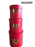 Caja Redonda Love You (3Pcs)
