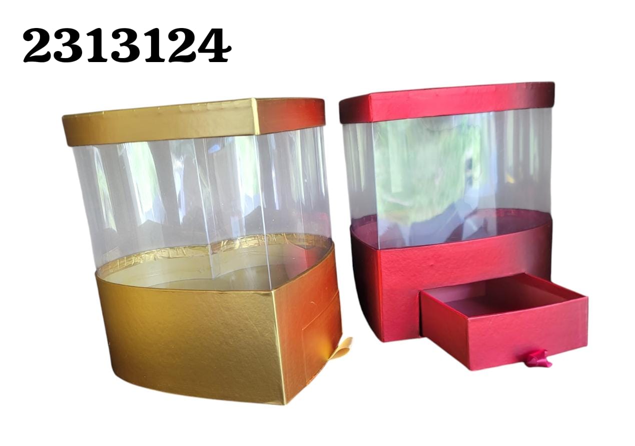 Caja Corazón Con Gaveta (Und)