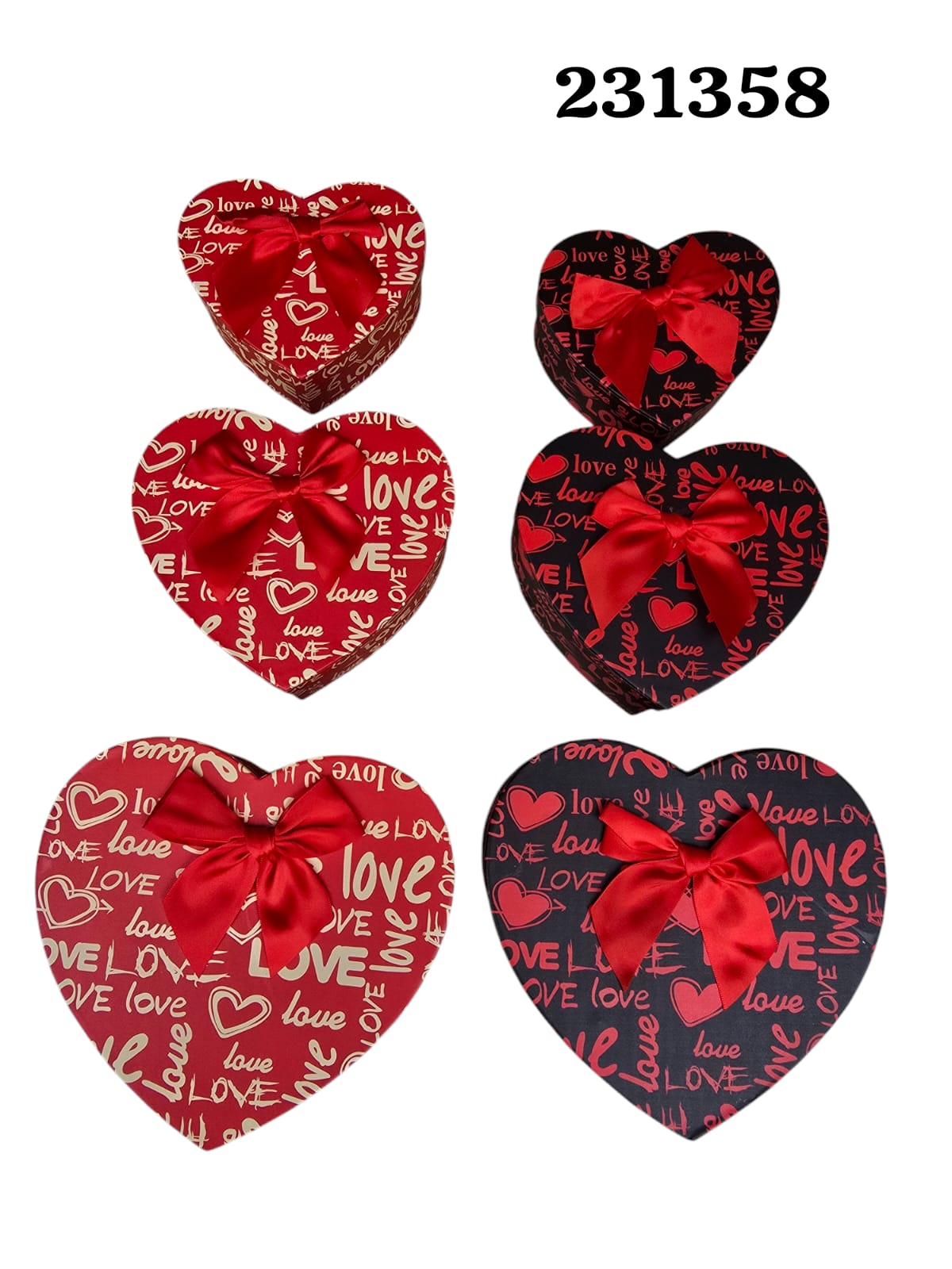 Caja Corazón Love 3Pcs