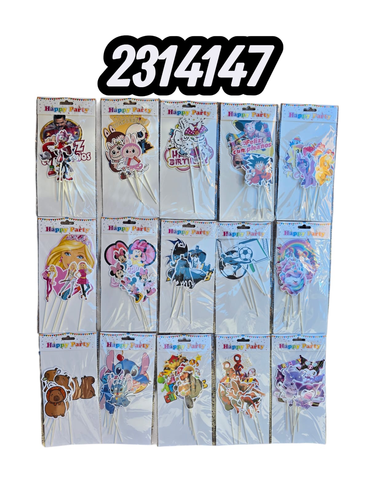 Topper De Diseño 6pcs (Und)