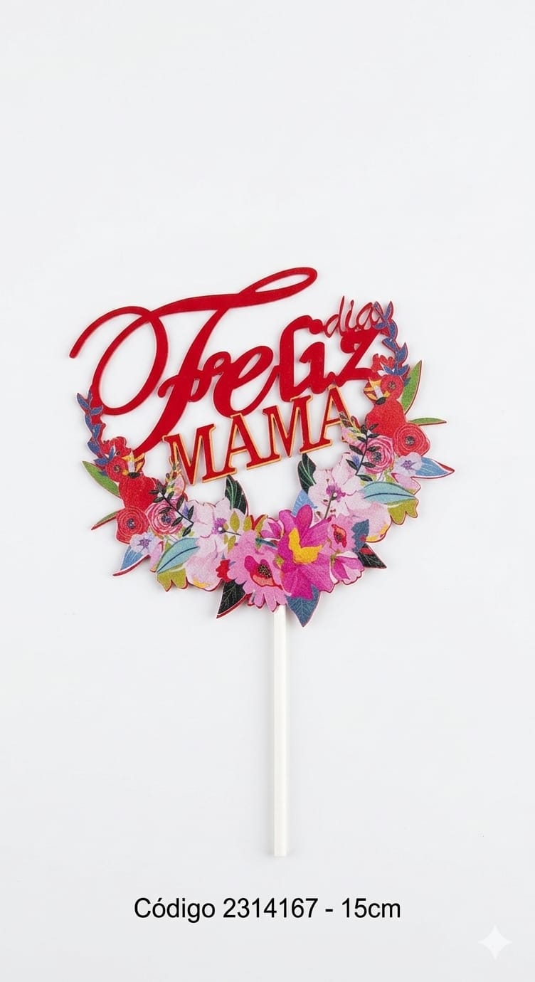 Topper Dia De La Madre (Und)