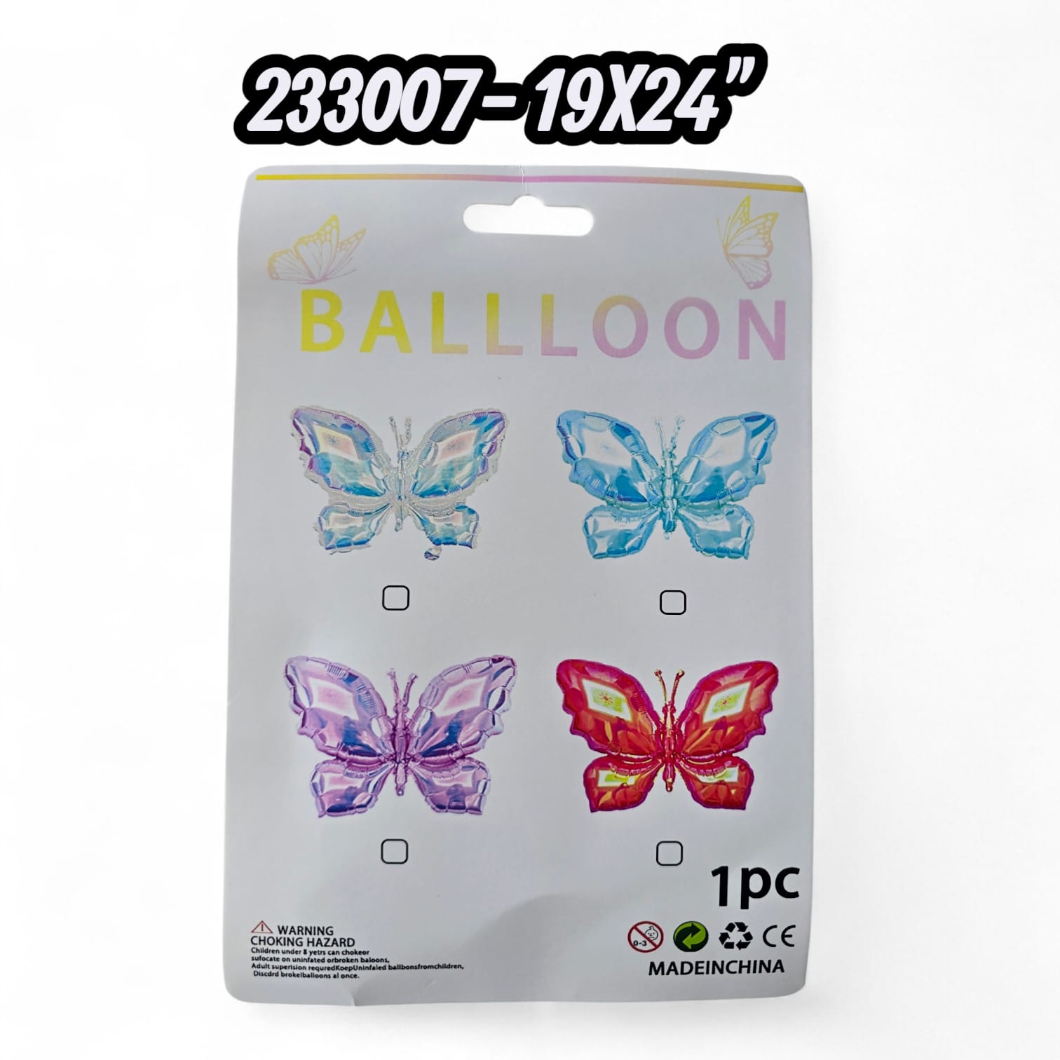 Mariposa Laser 19X24" (Und)