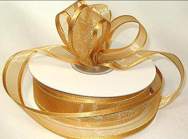 Cinta Organza de Alambre 1 1/2" (YRD)