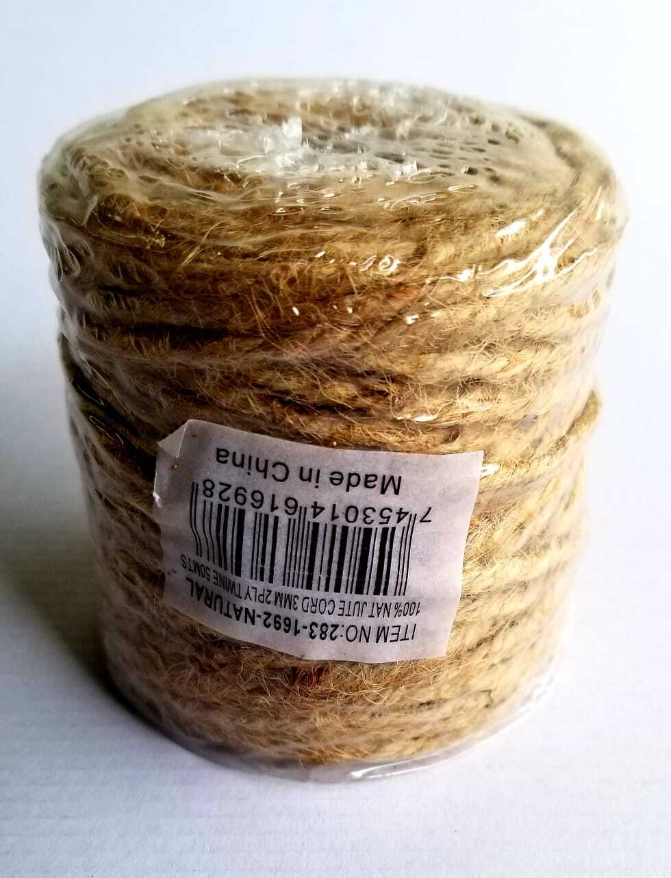 Cordón Yute 3mm 50Mts (Und)