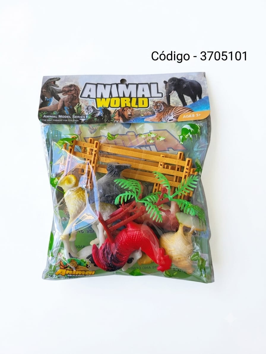 Animales De Goma Med Granja (Und)