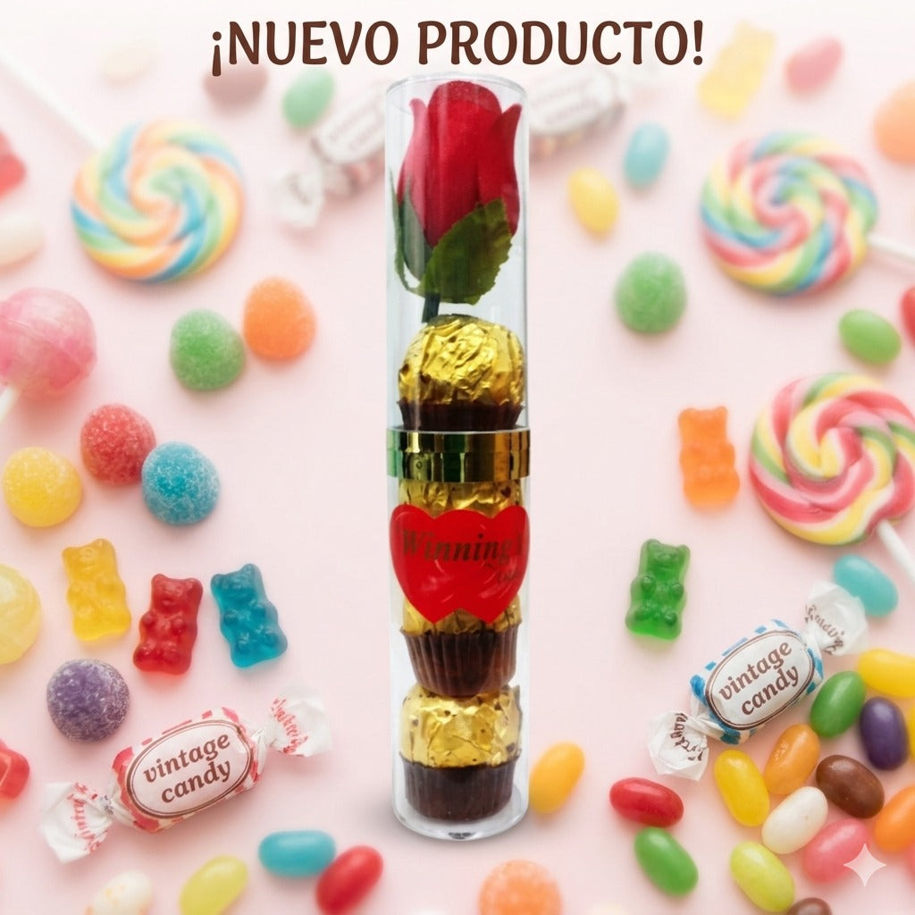 Chocolate Con Rosa 5Pcs (Und)