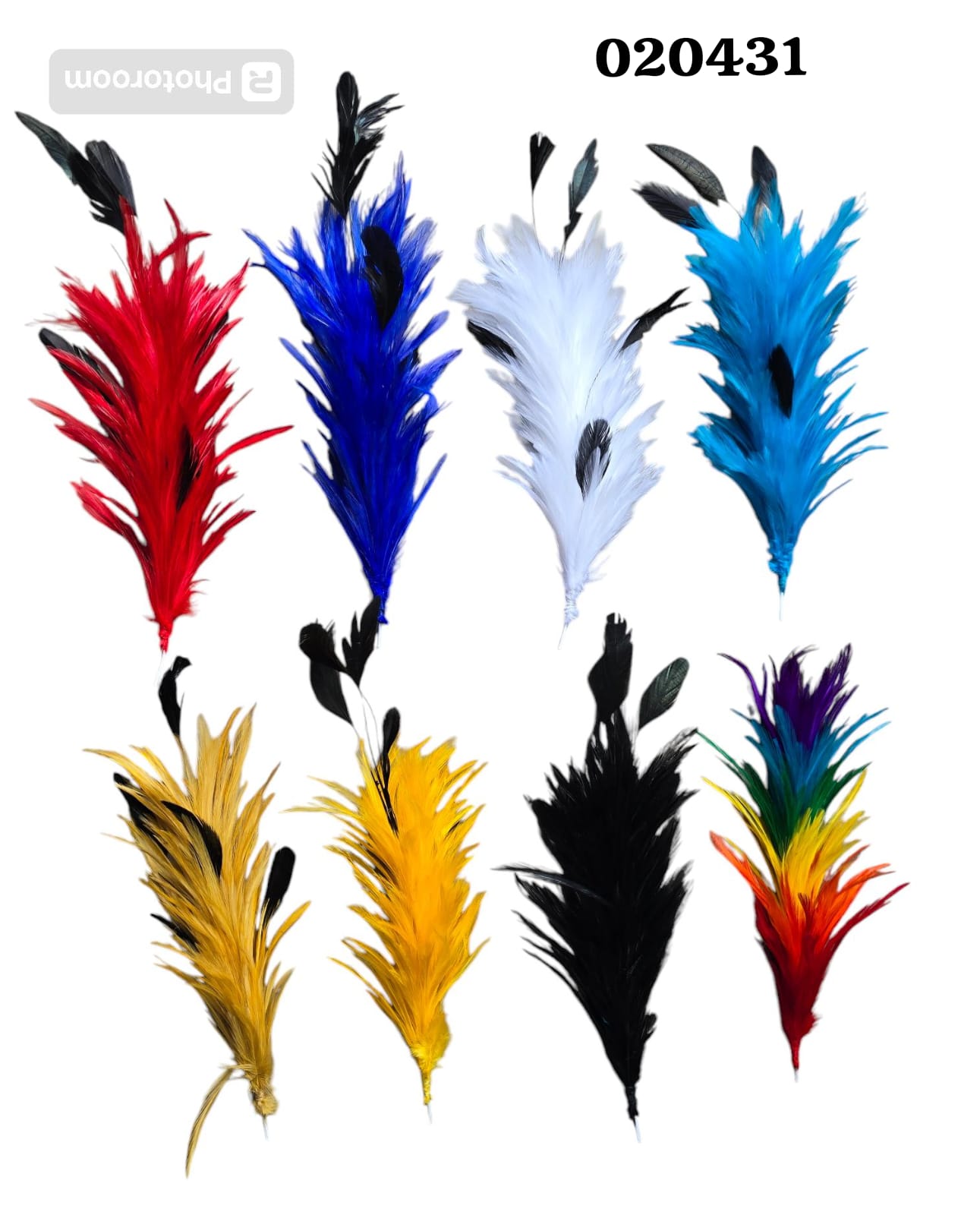 Penachito de Plumas 23cm-25cm (Und)