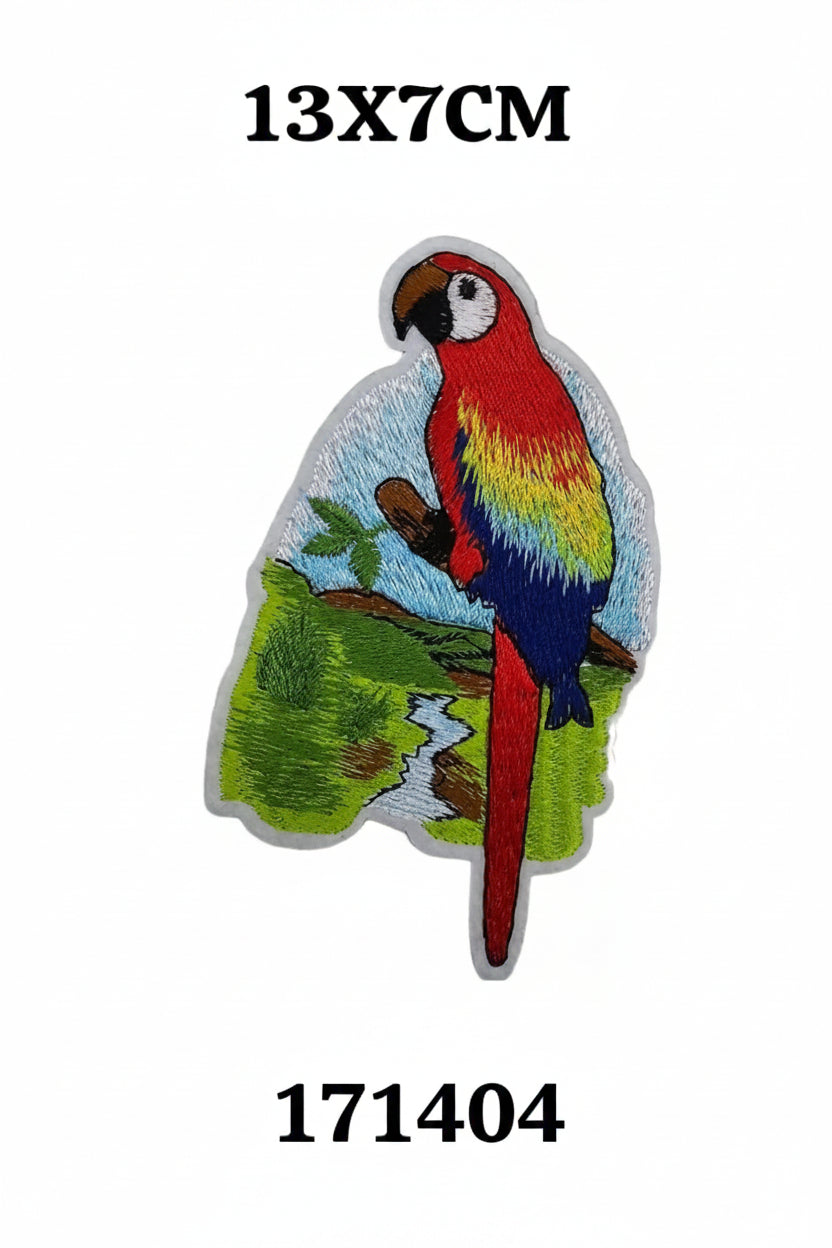 Aplicacion Guacamaya Grande 13X7cm (Und)
