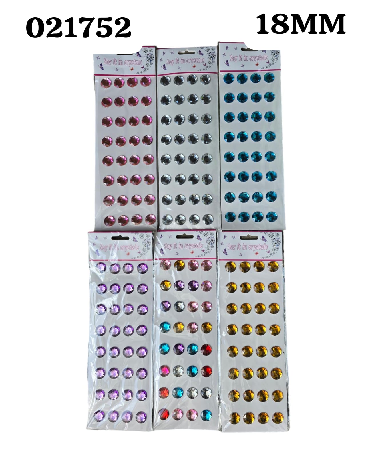 Perlas Adhesivas 18mm 32 Und (Paq)